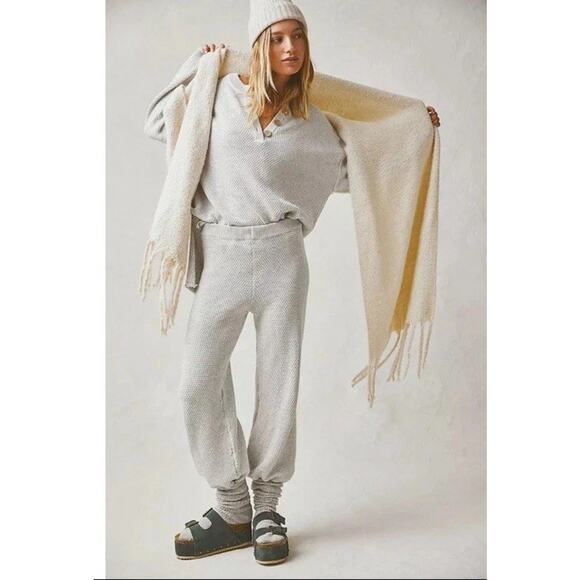 Free People Beach Haliee Sweater‎ ONLY in Ivory Heather Size XS - Picture 4 of 10